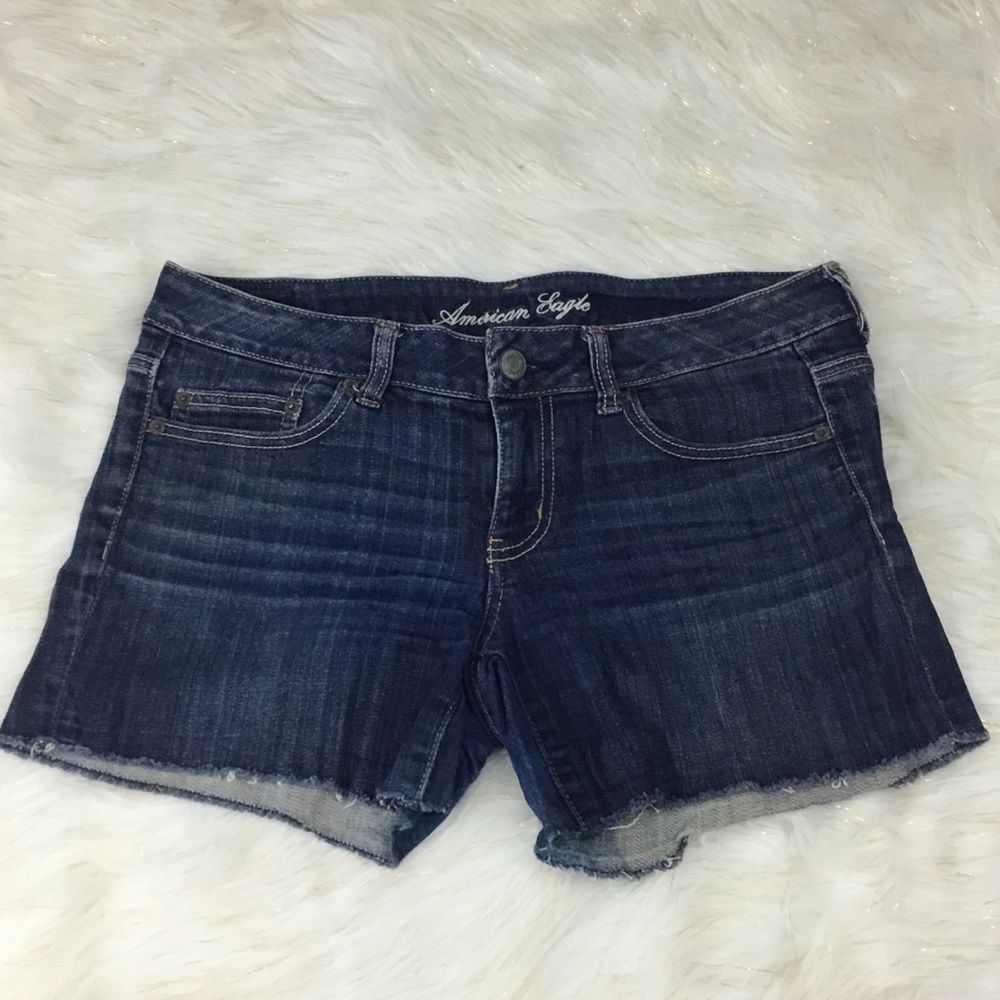 American Eagle Dar Wash Cutoff Jean Shorts
